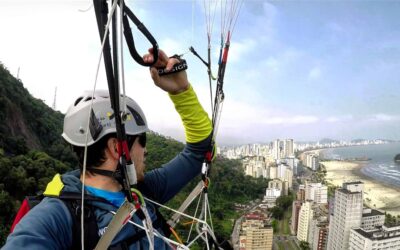 Paragliding in Santos